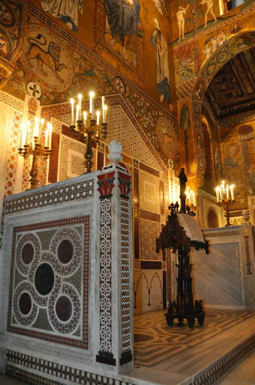 The Palatine church in of Palermo, its Is UNESCO world cultural heritage