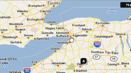 ɫAִǰ(Olean),ָǲ(Buffalo)ϴٲ(Niagara Falls).ٲĺϷֽ.Ǽô,,мһ(ʺ),ڴͼԿôжض(Toronto)