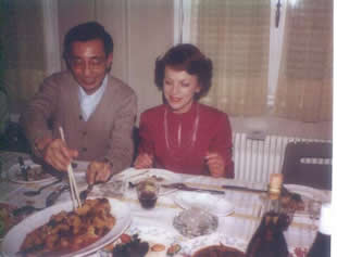 ڿͲ.֭ Above: Our banquet is in our living room. This yellow fish in tomato sauce is to be made by me. It seems to be well received