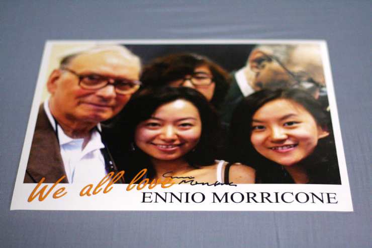 The Great Master Ennio Morricone's autograph